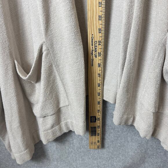 Barefoot Dreams CozyChic Ultra Lite Kimono Cardigan Cream Women’s One Size Tan - Picture 6 of 10
